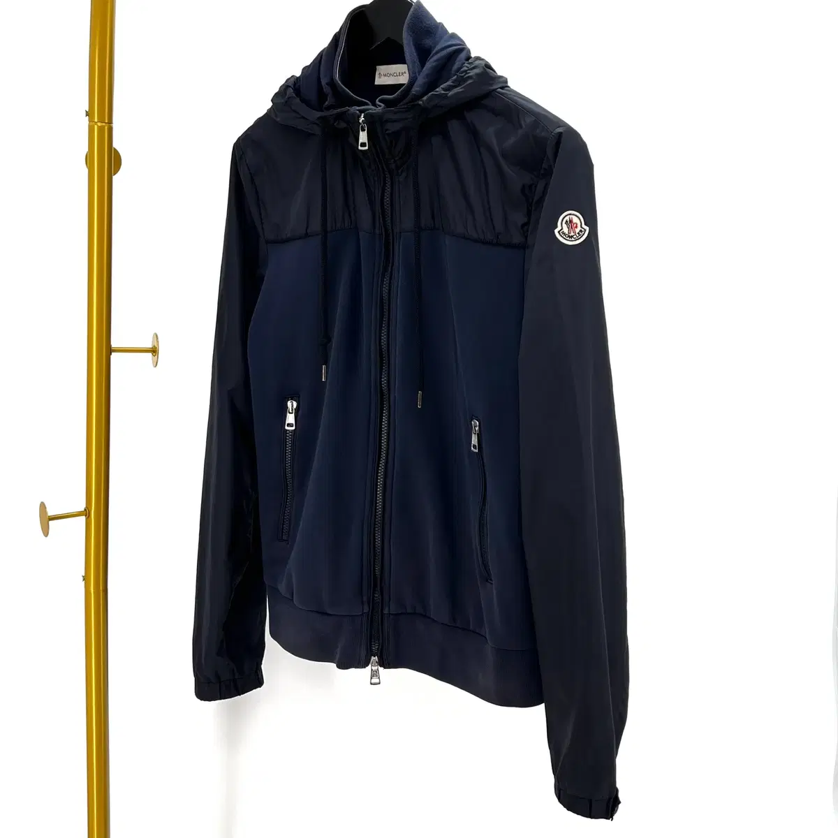 MONCLER フード付きジャケット ネイビー 【公式通販】